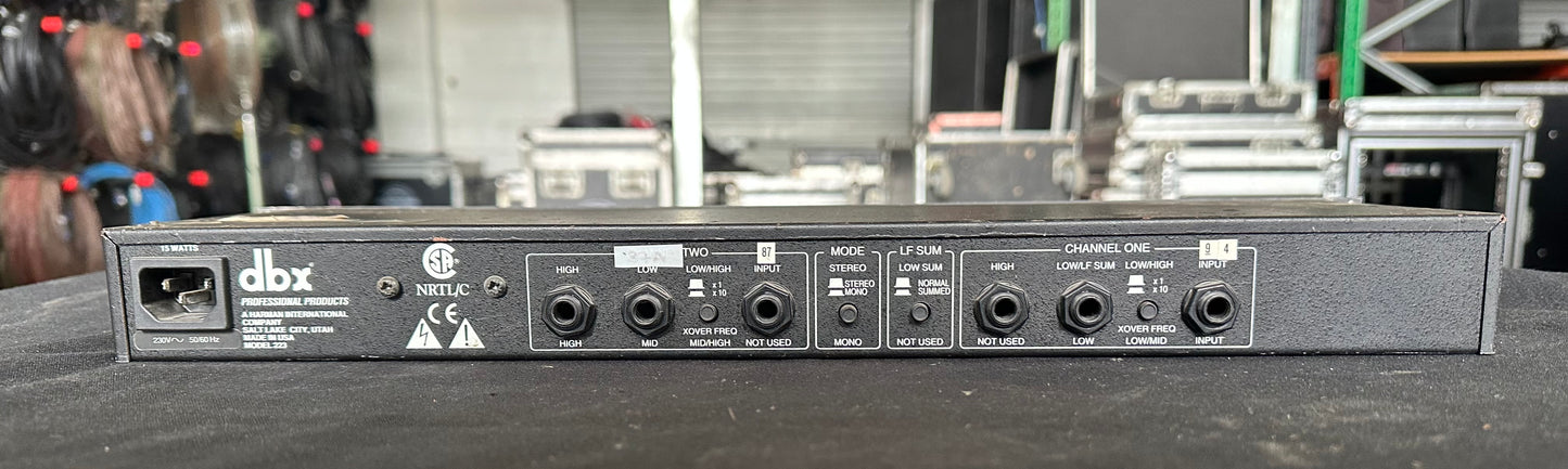 DBX 223 Stereo 2-Way Crossover